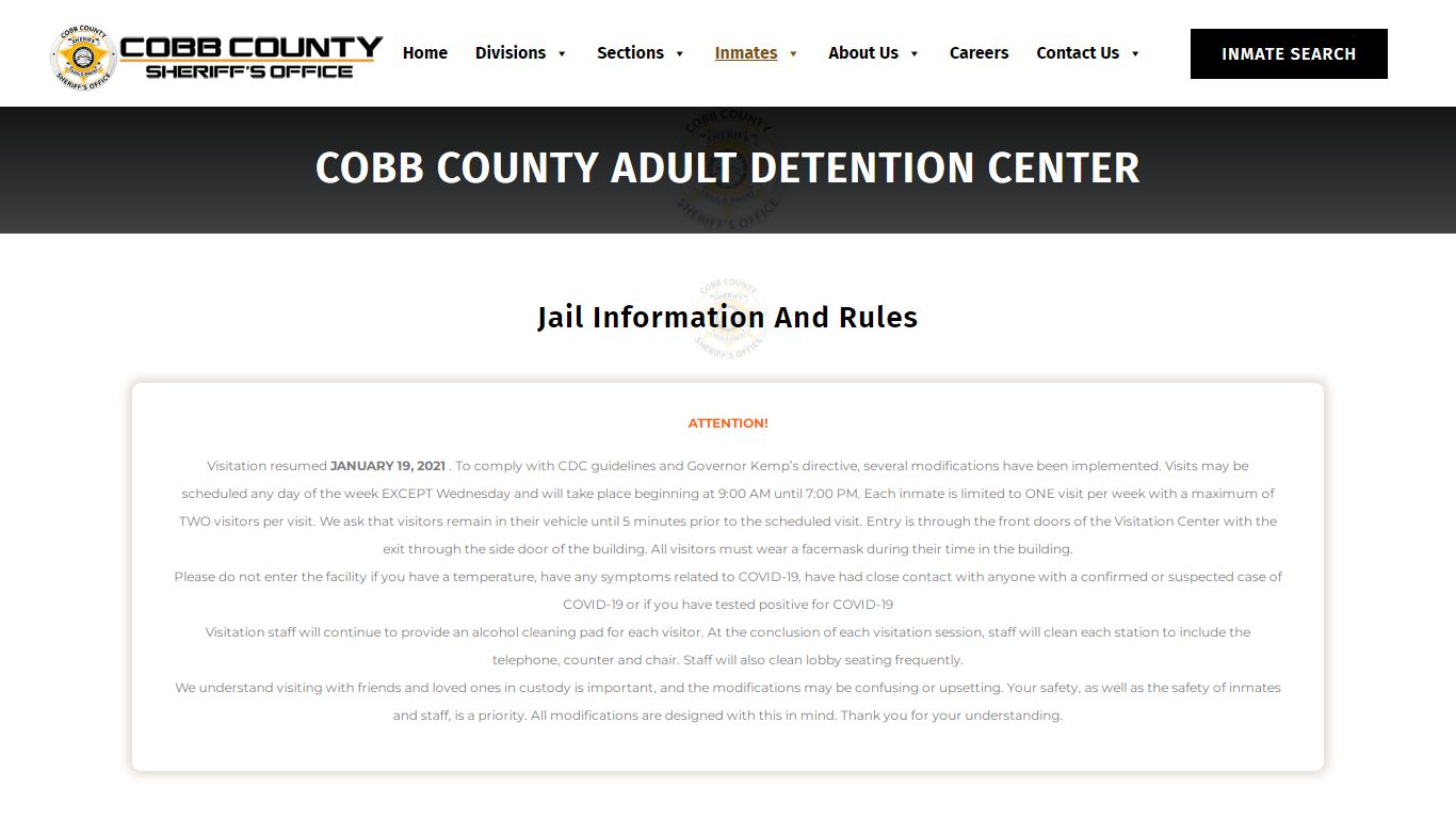 CCSO | Cobb County Adult Detention Center - Cobb Sheriff
